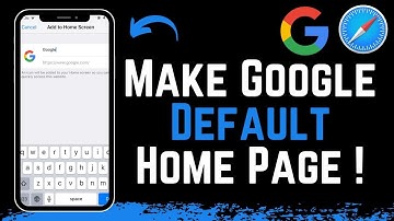 How To Make Google Homepage On Safari iPhone
