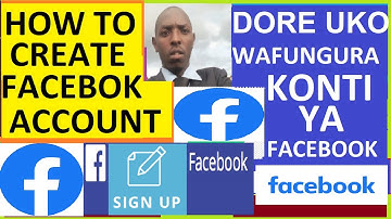 Uko wafungura Facebook account | How to Create a Facebook Account. ICT CANO EP21, JG: UT