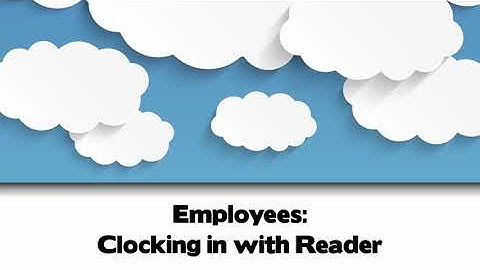 Demo Employee Clocking in with Reader