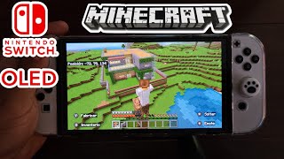 Minecraft en Nintendo Switch Oled [ Construyendo una casa de Supervivencia Gameplay #2