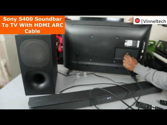 Sony HT -S40R Soundbar How to Hook up To TV with HDMI ARC, Optical, and  Bluetooth 