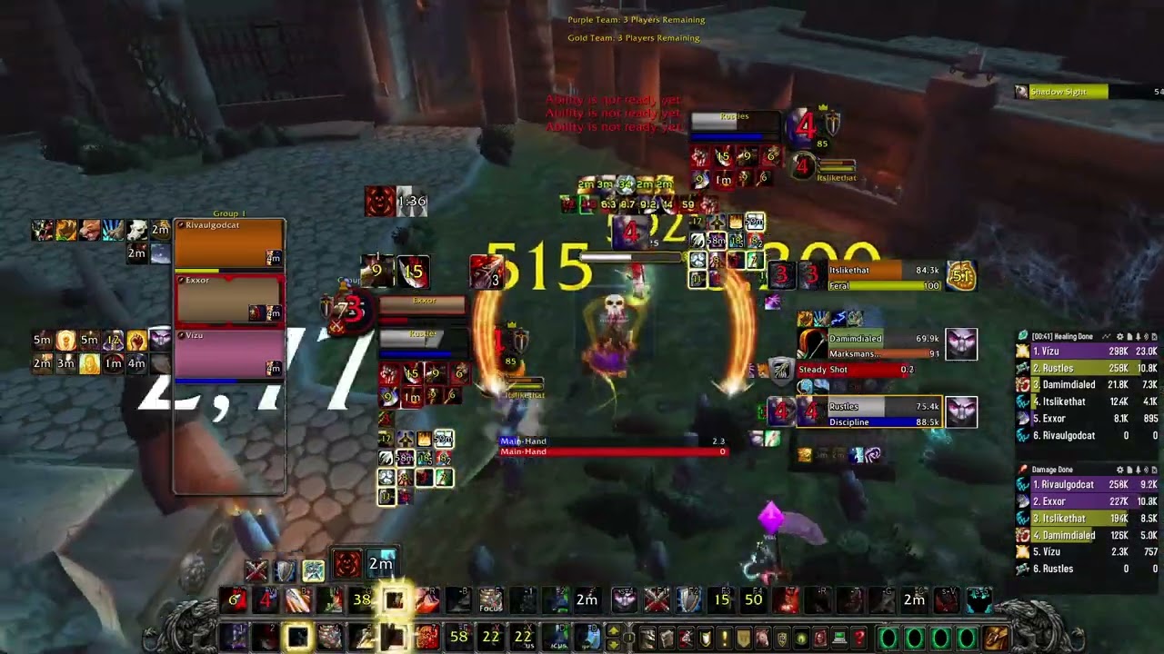 Exxor's Kitty Cleave VS. Itslikethats's Jungle Cleave, 2400+mmr, Cata Classic S9 Arena