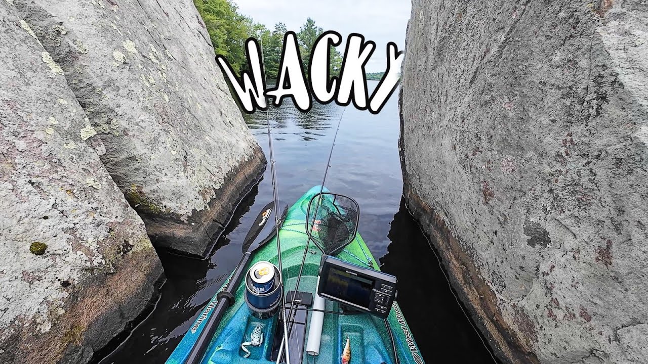 Wacky Bass in Mass.  Summertime kayak fishing with the Worm and my power BFS combo