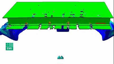 Fragment Impact On Wing Incl Blast - ANSYS Results