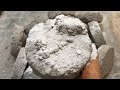 ASMR - multi stoney sand cement texture floor crumbling messy hands dusty satisfying 🩷✨