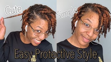 Easy Protective Style | Natural Hair | Two Strand Twist & Flat Twist