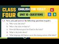 Class 4 English Unit 10: A Letter to a Friend | Questions &amp; Answers | New Curriculum 2026