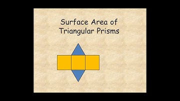 Grade 6 Surface Area of Triangular Prisms