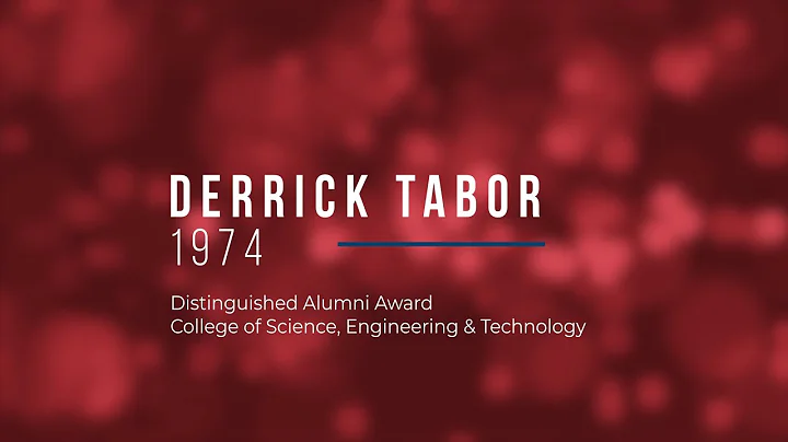 Derrick Tabor - Distinguished Alumni Award - Colle...