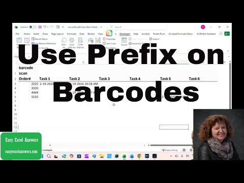 Determine the correct column by a prefix with barcodes in Excel