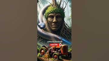 Nature Exploration | Giant Python and Abandoned tractor #shorts #nature #python #meme #ai #flyxo