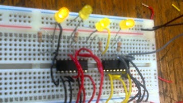 Binary counter using 4 JK flip flop
