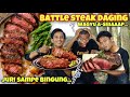 BATTLE MERACIK STEAK DAGING SAPI WAGYU A-SHIAP BENY vs MBAH! JURINYA MUGI BOTAK