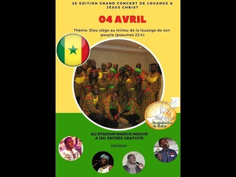 PUB : CONCERT 04 AVRIL CHOEUR DIOCESAIN DE DAKAR AU STADIUM MARIUS NDIAYE