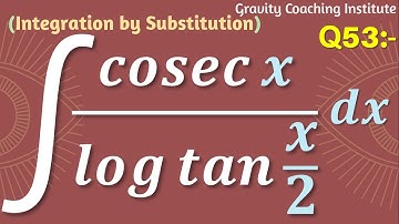Q53 | Evaluate ∫cosec⁡x/log⁡tan(⁡x/2) dx | Integral of cosec⁡x/log⁡tan(⁡x/2) dx | Class 12