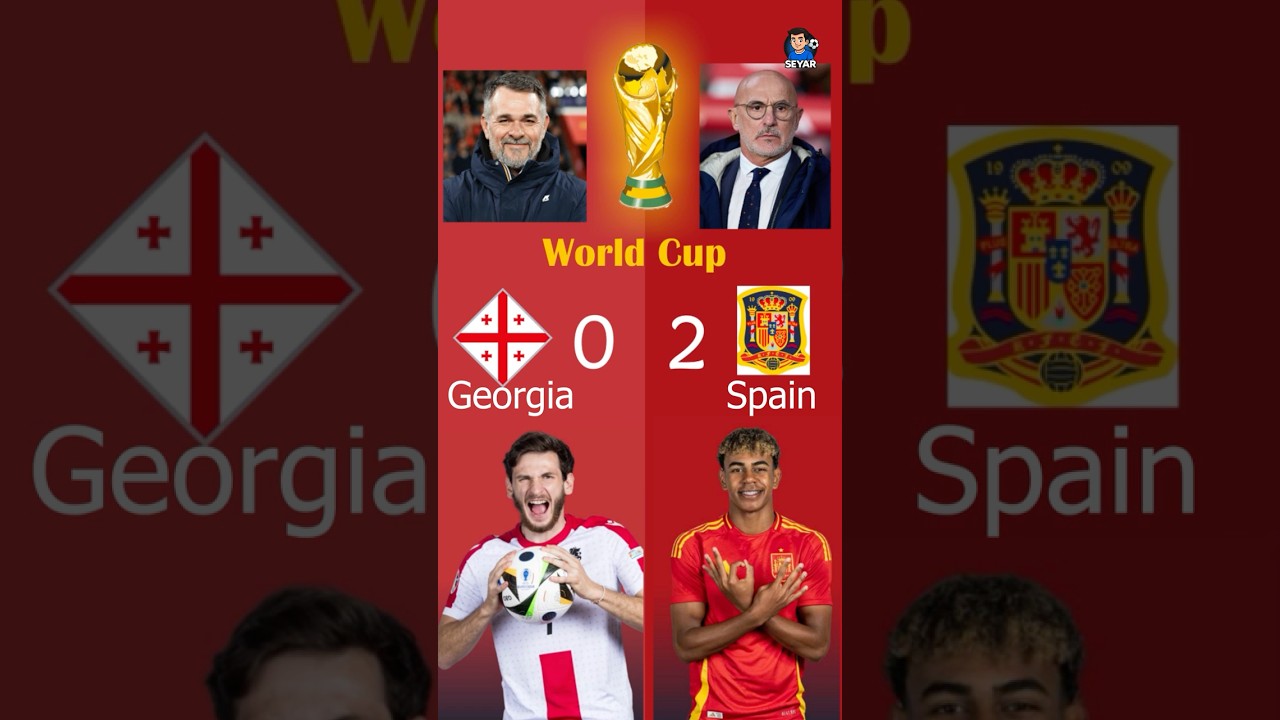 Big Match: World Cup Qualification: Georgia VS Spain ⚽⏰🔥