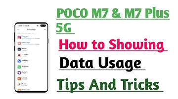 POCO M7 5G & POCO M7 Plus 5G How to Show Data Usage | Data Usage kaise Pata kare