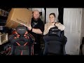 Opening up the BIGGEST Mystery Box from Happy Cows in our BRAND NEW E-WIN Racing Chairs