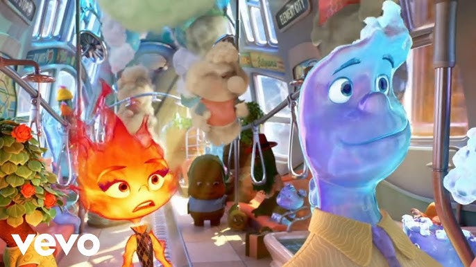 Pixar anunciou seu novo filme: Elemental! Em um mundo onde cidadãos de água,  fogo, terra e