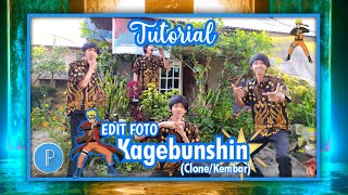 TUTORIAL EDIT FOTO 🔥CLONE/KEMBAR🔥 KEREN UNTUK POSTINGAN INSTAGRAM | KAGEBUNSHIN KEKINIAN | PIXELLAB screenshot 5