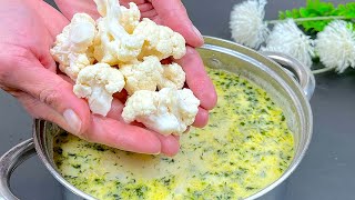 It's so delicious that I make it almost every day! Healthy cauliflower soup recipe!