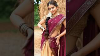 Beauty In Half Saree