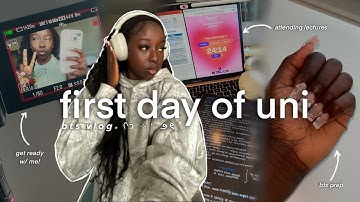 first day of university vlog 🖇 grwm, lectures, psych major studies, & campus life