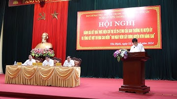 Huyện Yên Định tổng kết đợt thi đua cao điểm xây dựng huyện nông thôn mới nâng cao