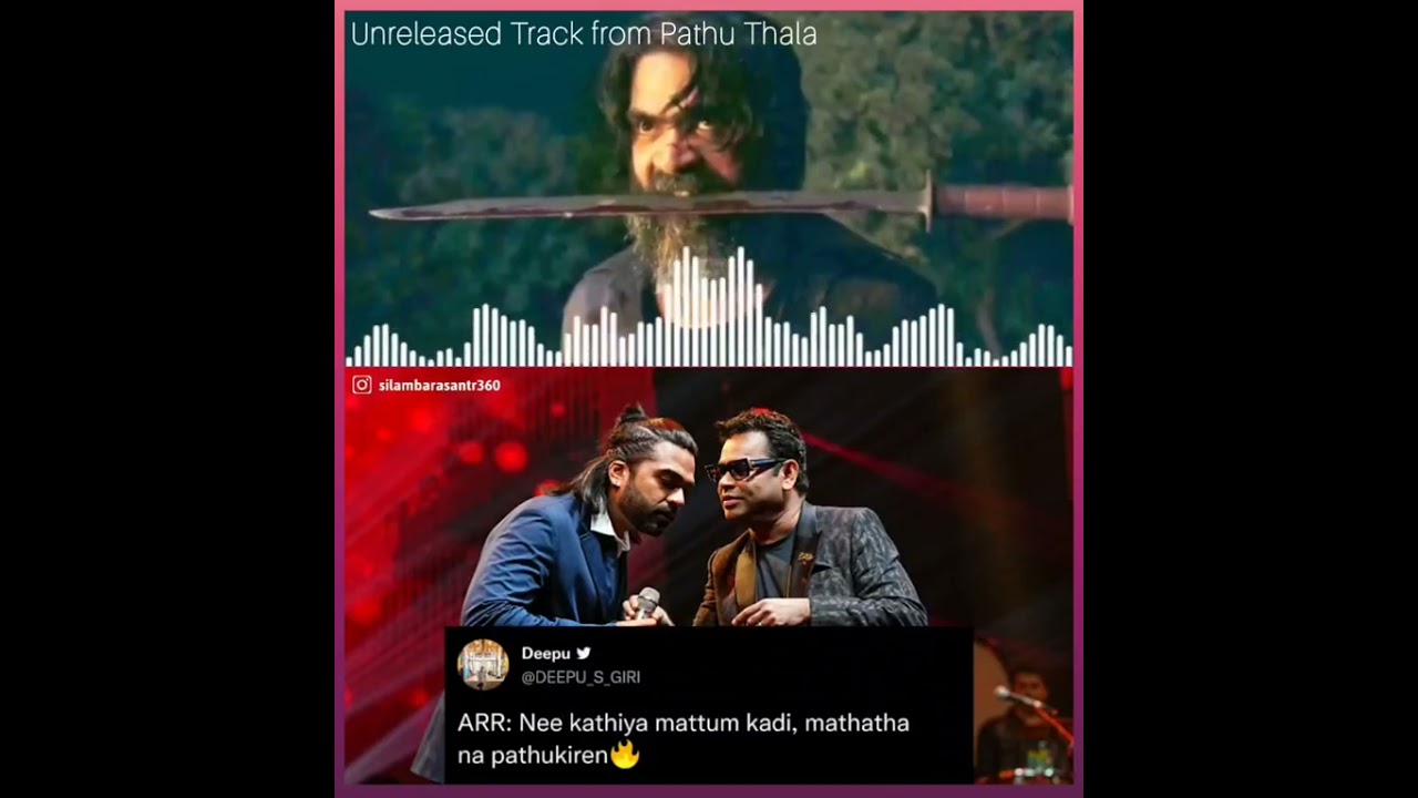 Osaranum Pathu Thala - Theme Music | Silambarasan TR | AR Rahman | Deepthi Suresh | STR | Simbu