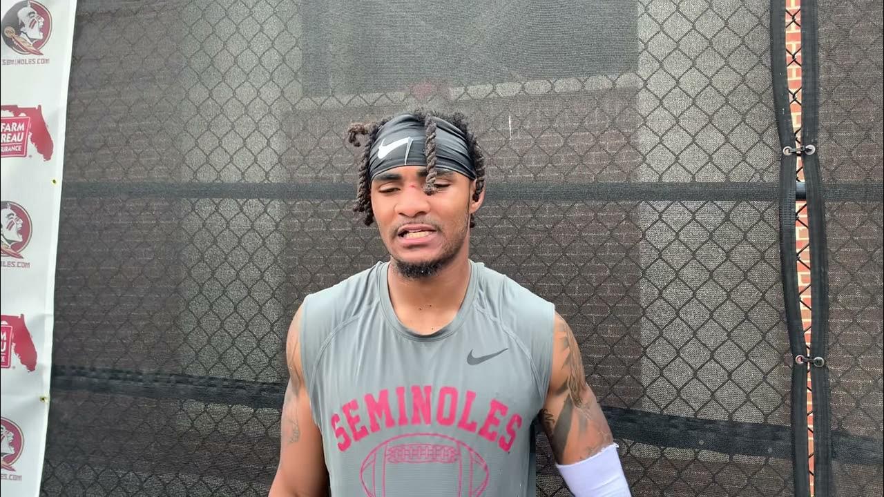 FSU football wide receiver transfer Andrew Parchment talks after Day 3