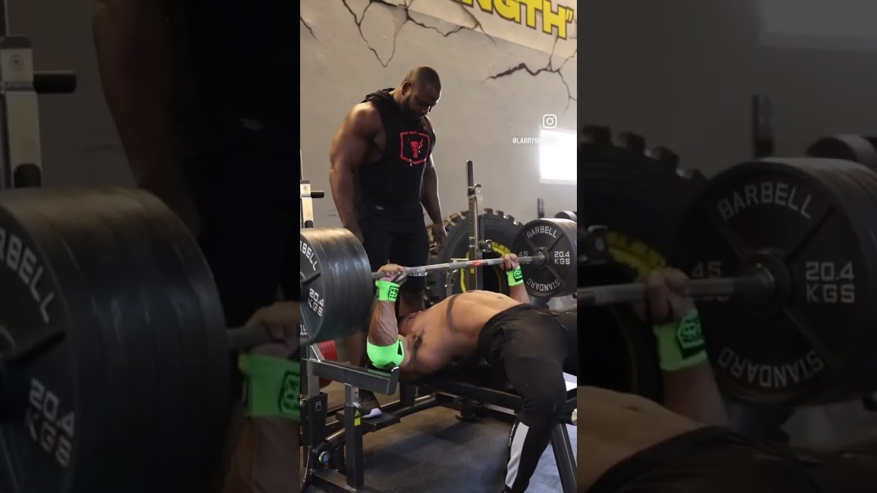 ⁣585LB x4! PR! #larrywheels #fitness #workout