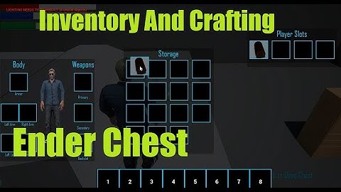 UE4 Inventory And Crafting / Ender chest storage