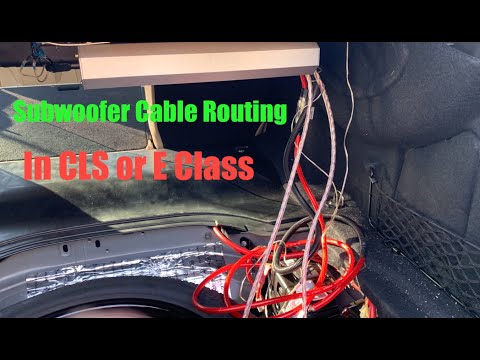 Amp Mounting and Cable Routing Mercedes E and CLS