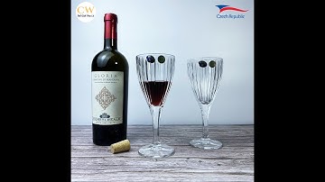 Ly Rượu Vang Pha Lê Tiệp Khắc Crystalite Bohemia Skyline 250ml