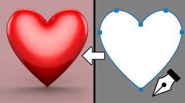 heart 3d | photoshop 3d heart | photoshop 3d models | photoshop 2d to 3d