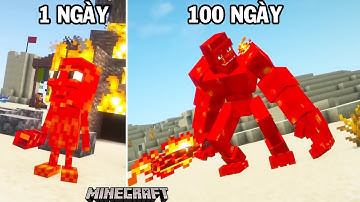 100 ngày Tung Tung Sahur Lava trở thành Thần Dung Nham 1000 độ | GHTG Minecraft