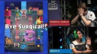 SURGICAL GOBLIN VS DIEGO | Clash Royale Super Magical Open Play 2018