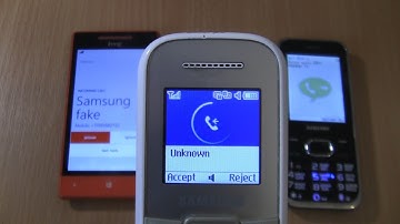 Incoming call & Outgoing call+fake call at the Same Time  Samsung 1200M+Samsung Fake +HTC
