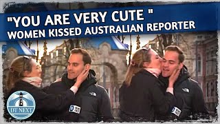 Interesting Incident Woman Kisses Australian Reporter Dt Next