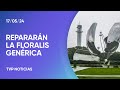 Floralis Genérica: comenzaron los trabajos de restauración de la icónica flor de Recoleta