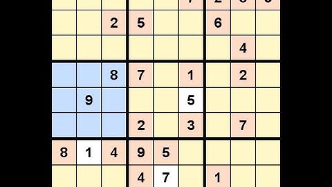 How to Solve Los Angeles Times Sudoku Expert May 8, 2021