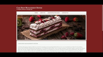 Cake Shop Management System | Java JSP Servlet Project Tutorial | Java JSP CRUD Project