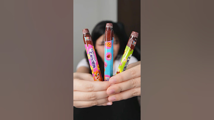 Ăn kẹo socola bút chì với mình nha