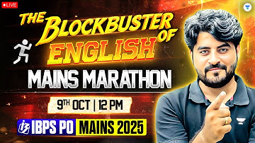 Mains English Blockbuster Marathon | IBPS PO Mains 2025 | By Vishal Sir