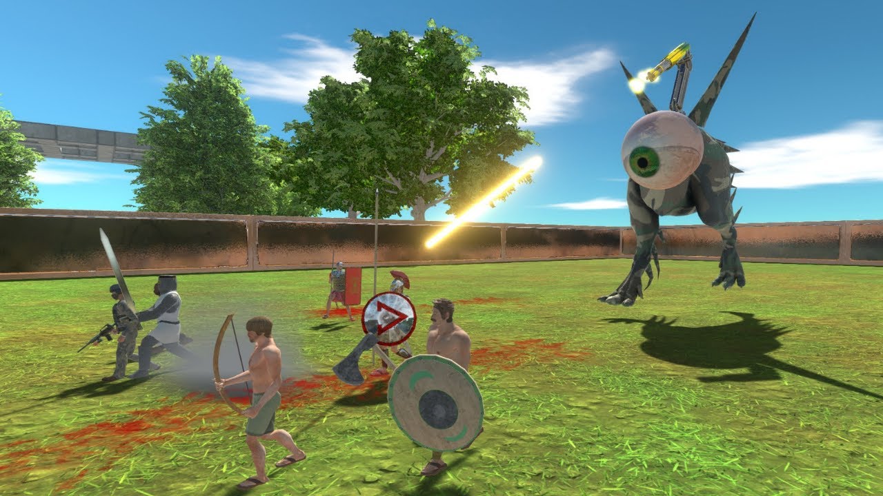 Survival Race - Escape From Alien Gunner (WITH HP BAR) - Animal Revolt Battle Simulator