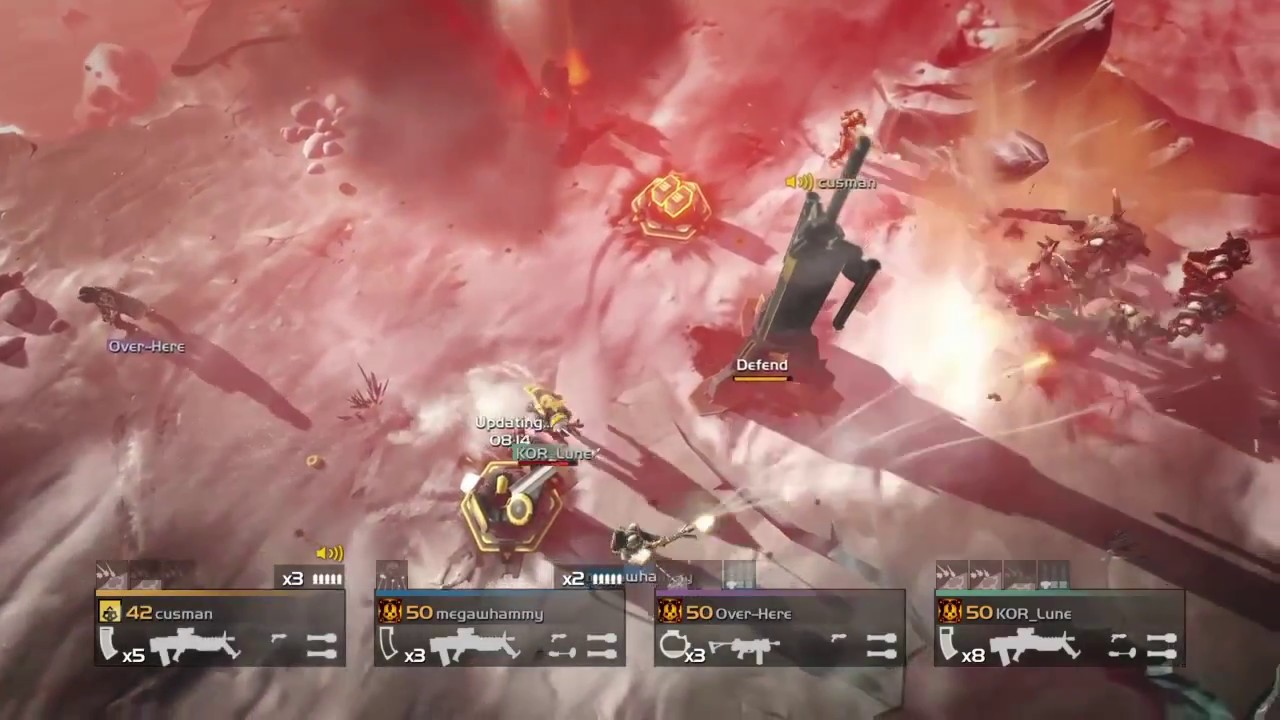 Helldivers - Stalwart + Sledge vs Cyborgs