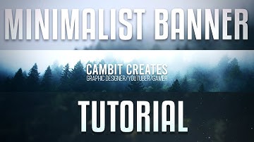 How to make a MINIMALIST YOUTUBE BANNER in Photopea!