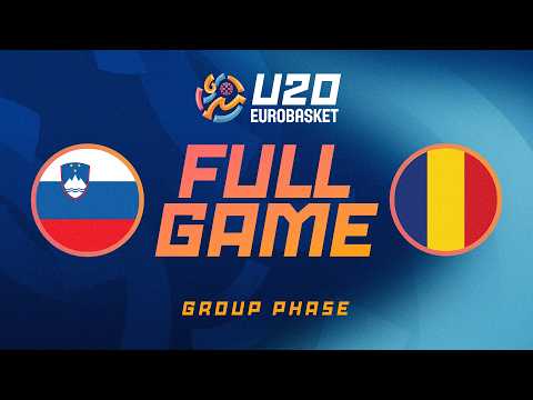Group Phase | Slovenia v Romania | Full Basketball Game | FIBA U20 EuroBasket 2026