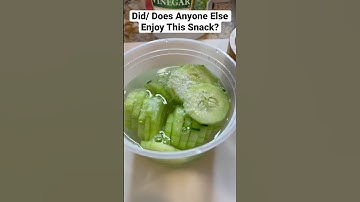 Cucumber vinegar, salt, and pepper #short