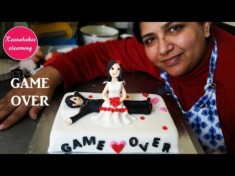 wedding-cakes:funny-3d-fondant-wedding-or-anniversary-cake-toppers-design-making-videos